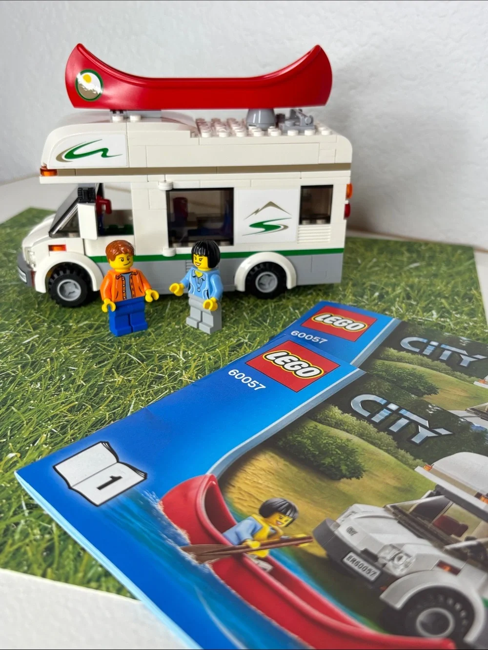 Lego Camper Van Set 60057 with Red Canoe
